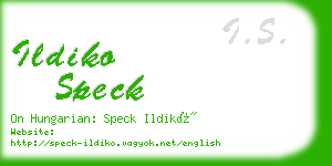 ildiko speck business card